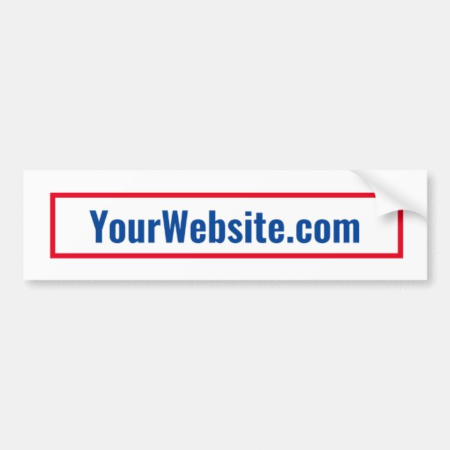 Your political website  bumper sticker (Front)