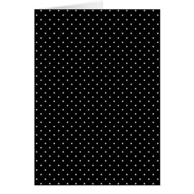 Your Polka Dots Color on Black Click Customize Cards (Front)