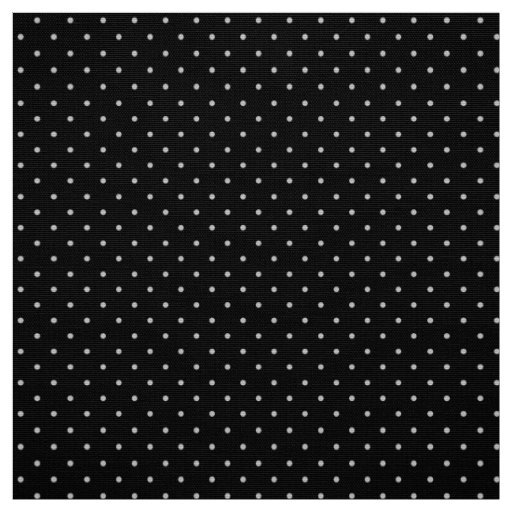 Your Polka Dots Color on Black Click Customize Fabric