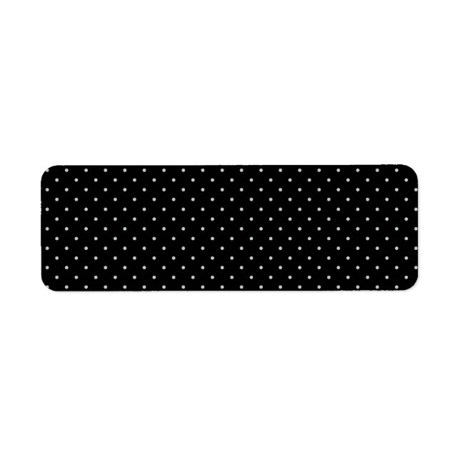 Your Polka Dots Color on Black Click Customize Label (Front)