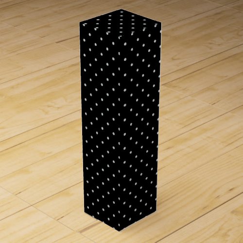 Your Polka Dots Color on Black Click Customize Wine Gift Box