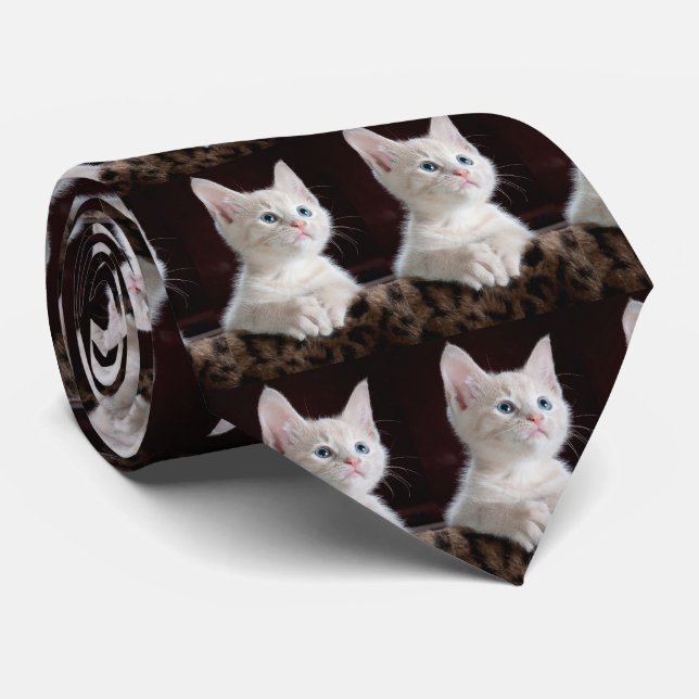 Your Portrait Photo Custom Neck Tie (Rolled)