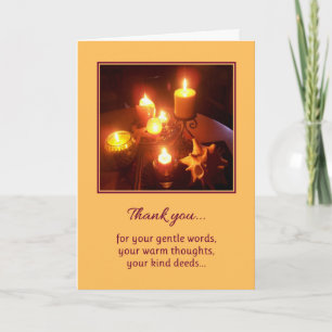 Your precious friendship... letterpress thank you card