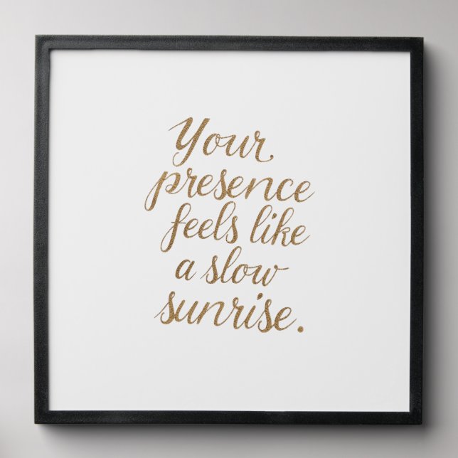 Your Presence: A Slow Sunrise Peel And Stick Photo Tile (Front Set)