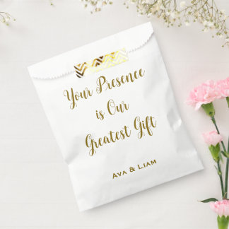 Your Presence is Our Greatest Gift Favor Bag