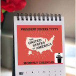 Your President Name With Photo 2025 Monthly Calendar<br><div class="desc">Create a one-of-a-kind 2025 Monthly Calendar featuring the image of your favorite president! This personalized calendar allows you to showcase a photo of the president you admire, paired with the months of 2025. Each page is designed to capture the essence of leadership, history, and inspiration. Perfect for political enthusiasts, collectors,...</div>