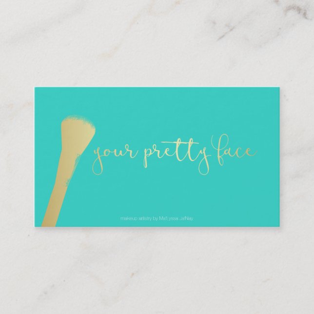 'Your Pretty Face' business card (Front)