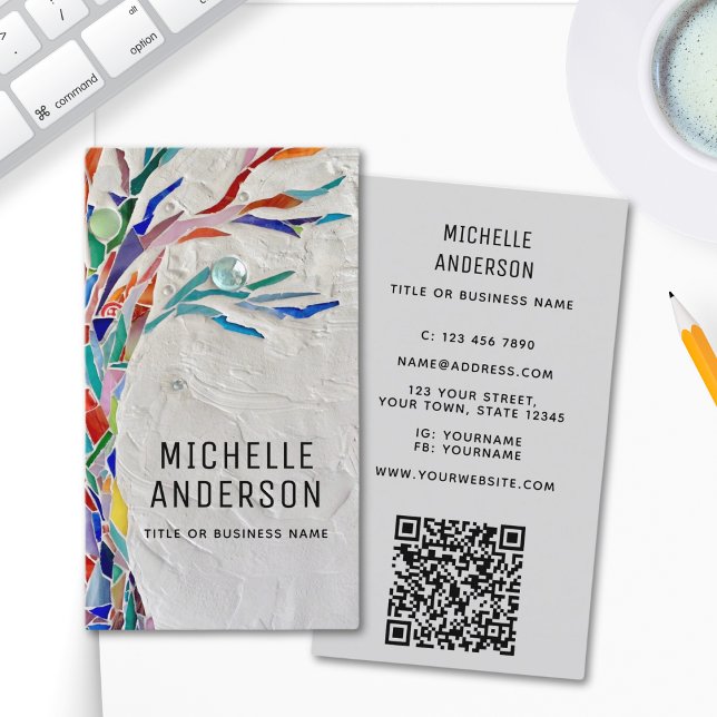 Your Profession QR Code Tree Business Card (Creator Uploaded)