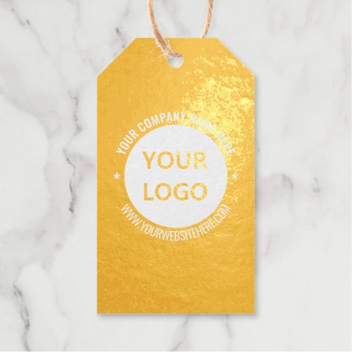 Your Promotional Business Foil Gift Tags Example