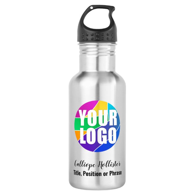 Your Promotional Business Logo Corporate Giveaway Stainless Steel Water Bottle