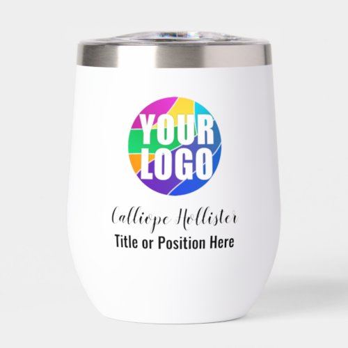 Your Promotional Business Logo Corporate Giveaway Thermal Wine Tumbler