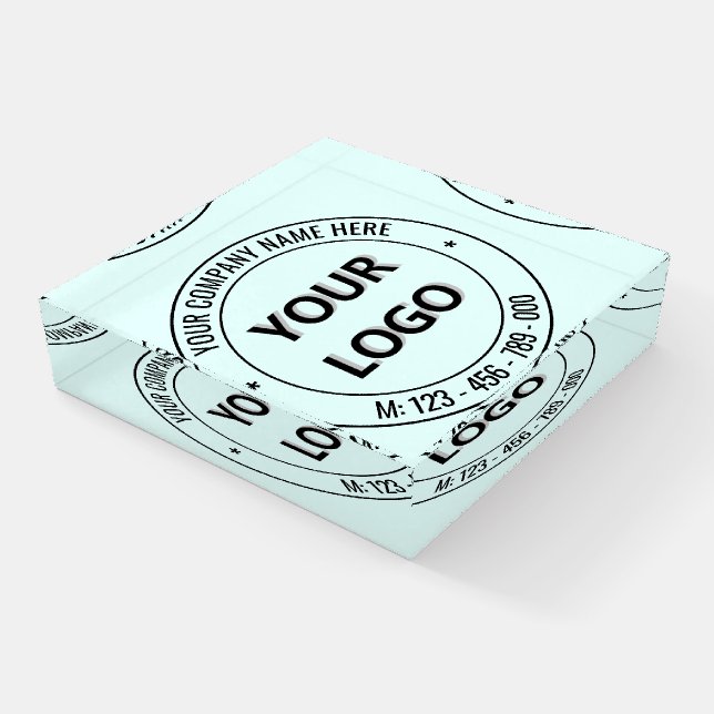 Your Promotional Business Paperweight Example (Angled)