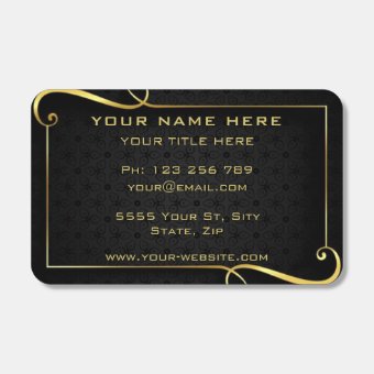 Your Promotional Business Personalized Gold Black Matchboxes | Zazzle