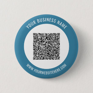 Your Promotional Business QR Code Button Template