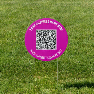 Your Promotional QR Code Outdoor Sign Template