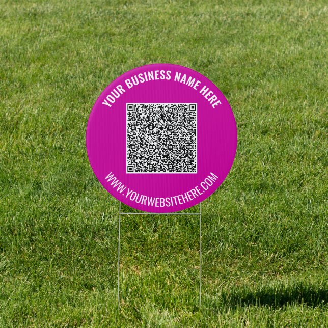 Your Promotional QR Code Outdoor Sign Template (Insitu)