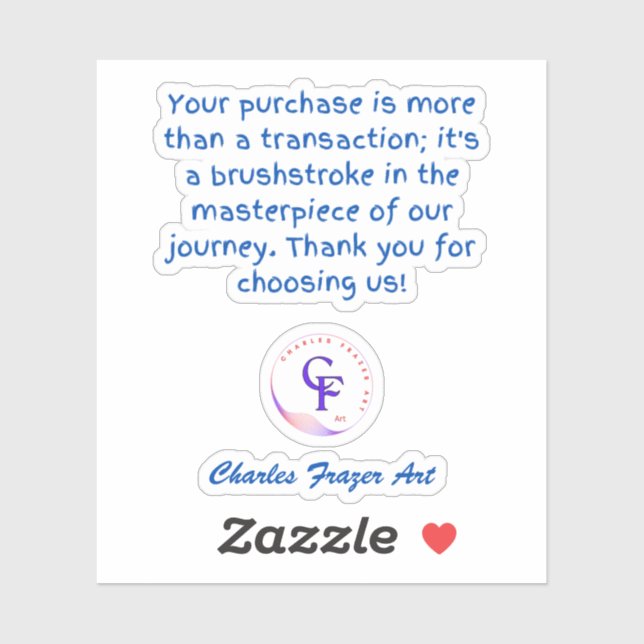 Your purchase is more than a transaction sticker (Sheet)