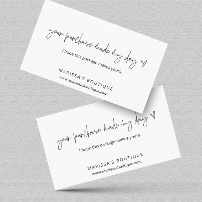 Your Purchase Made My Day Thank You Package Insert (Creator Uploaded)