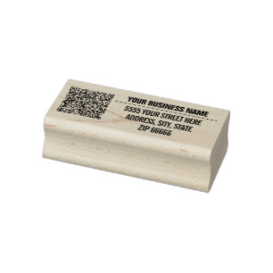 Your QR Code Address Rubber Stamp Template