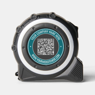 Your QR Code and Custom Text Business Tape Measure