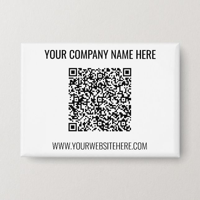 Your QR Code and Custom Text Button Choose Colors (Front)