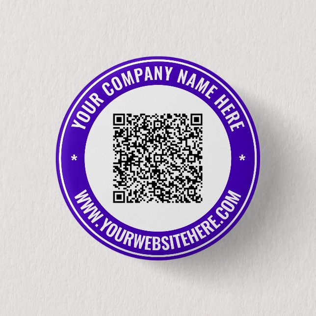 Your QR Code and Custom Text Button Example (Front)