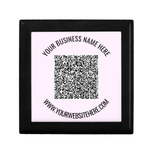 Your QR Code and Custom Text Gift Box