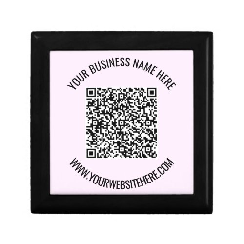 Your QR Code and Custom Text Gift Box