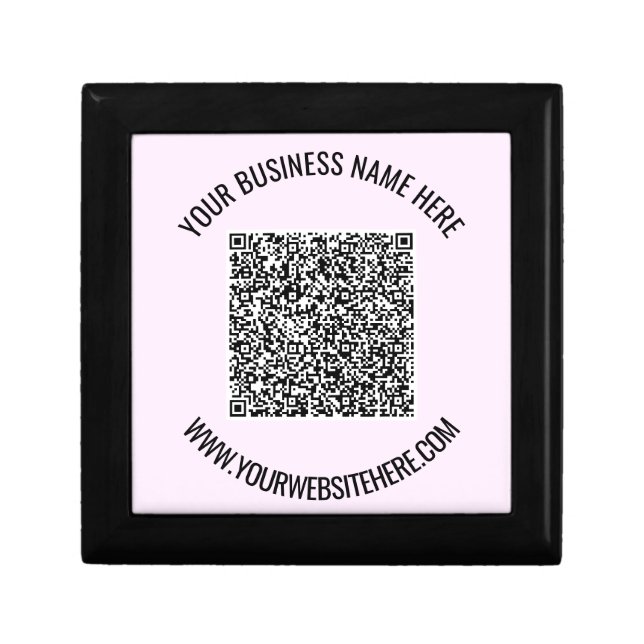 Your QR Code and Custom Text Gift Box (Front)