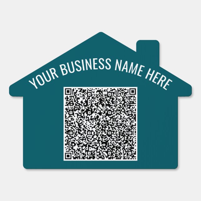 Your QR Code and Custom Text Outdoor Sign Template (Front)