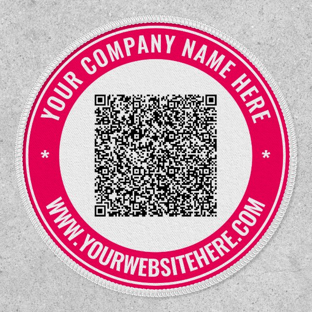 Your QR Code and Custom Text Patch Example (Front)