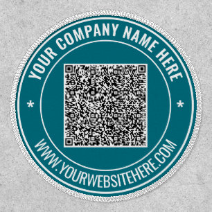 Your QR Code and Custom Text Patch Template