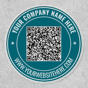 Your QR Code and Custom Text Patch Template