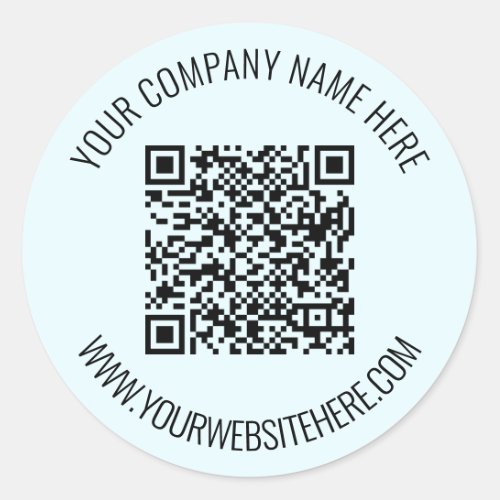 Your QR Code and Custom Text Professional Sticker