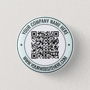 Your QR Code and Custom Text Promotional Button