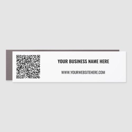 Your QR Code and Custom Text Promotional Magnet