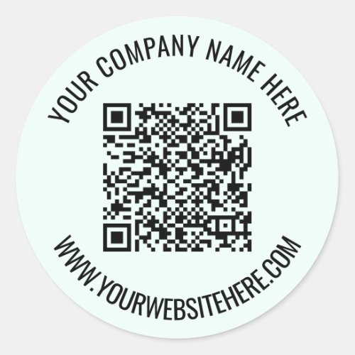 Your QR Code and Custom Text Promotional Sticker