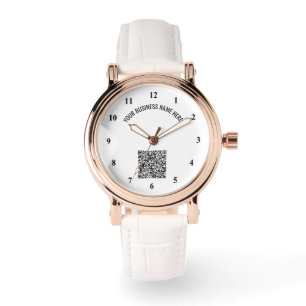 Your QR Code and Custom Text Watch Personalized