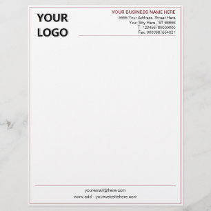 Your QR Code and Logo Business Letterhead Template