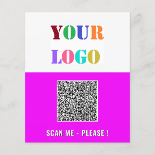Your QR Code and Logo Promotional Business Flyers