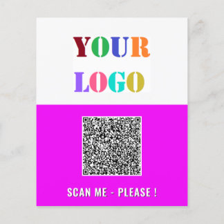 Your QR Code and Logo Promotional Business Flyers