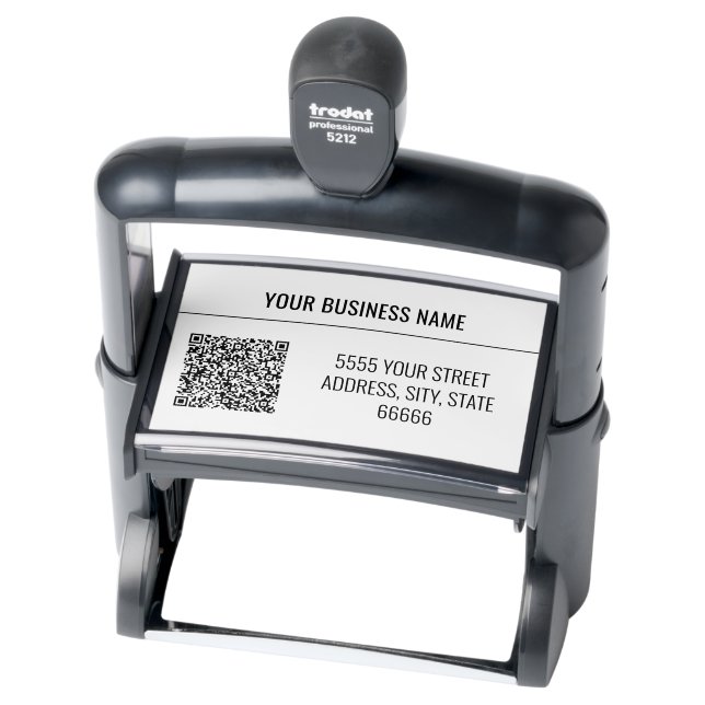 Your QR Code and Name Address Stamp Example (Product)