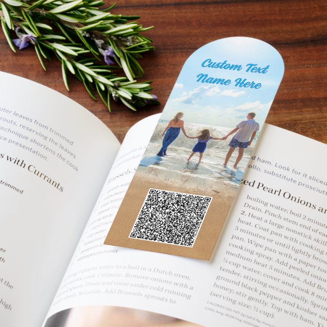 Your QR Code and Photo Bookmarks with Custom Text (Book)