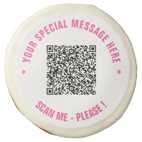 Your QR Code and Special Message Sugar Cookie Gift