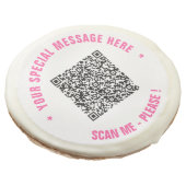 Your QR Code and Special Message Sugar Cookie Gift (Angled)