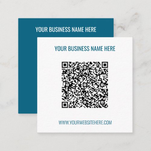Your QR Code and Text Business Card Choose Colors