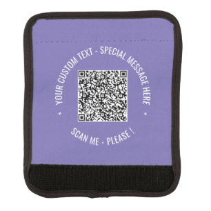 Your QR Code and Text Luggage Handle Wrap Template