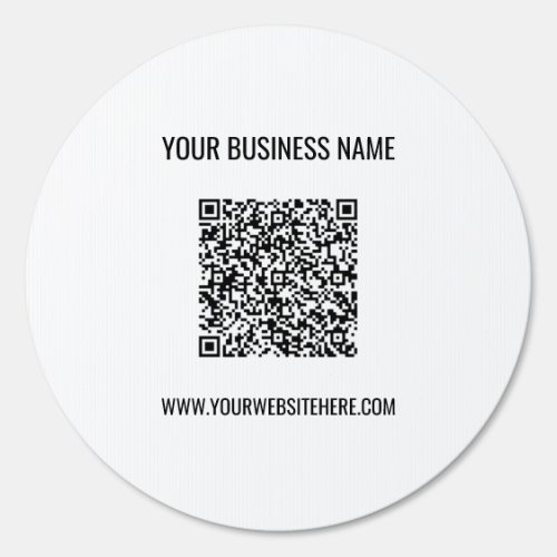Your QR Code and Text Promotional Business Sign