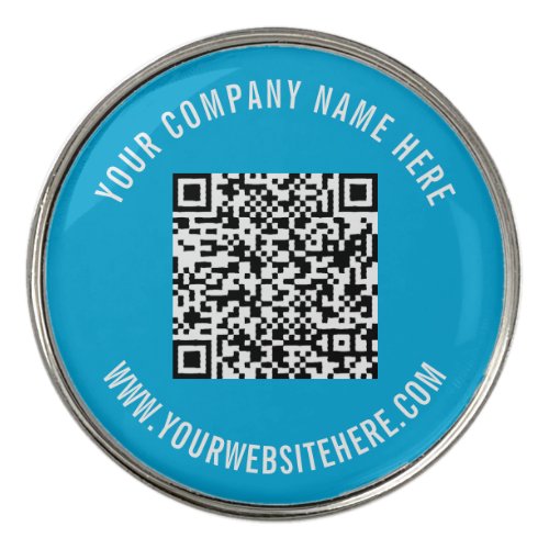 Your QR Code and Text Promotional Golf Ball Marker