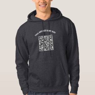 Your QR Code Business Hoodie Example Custom Text